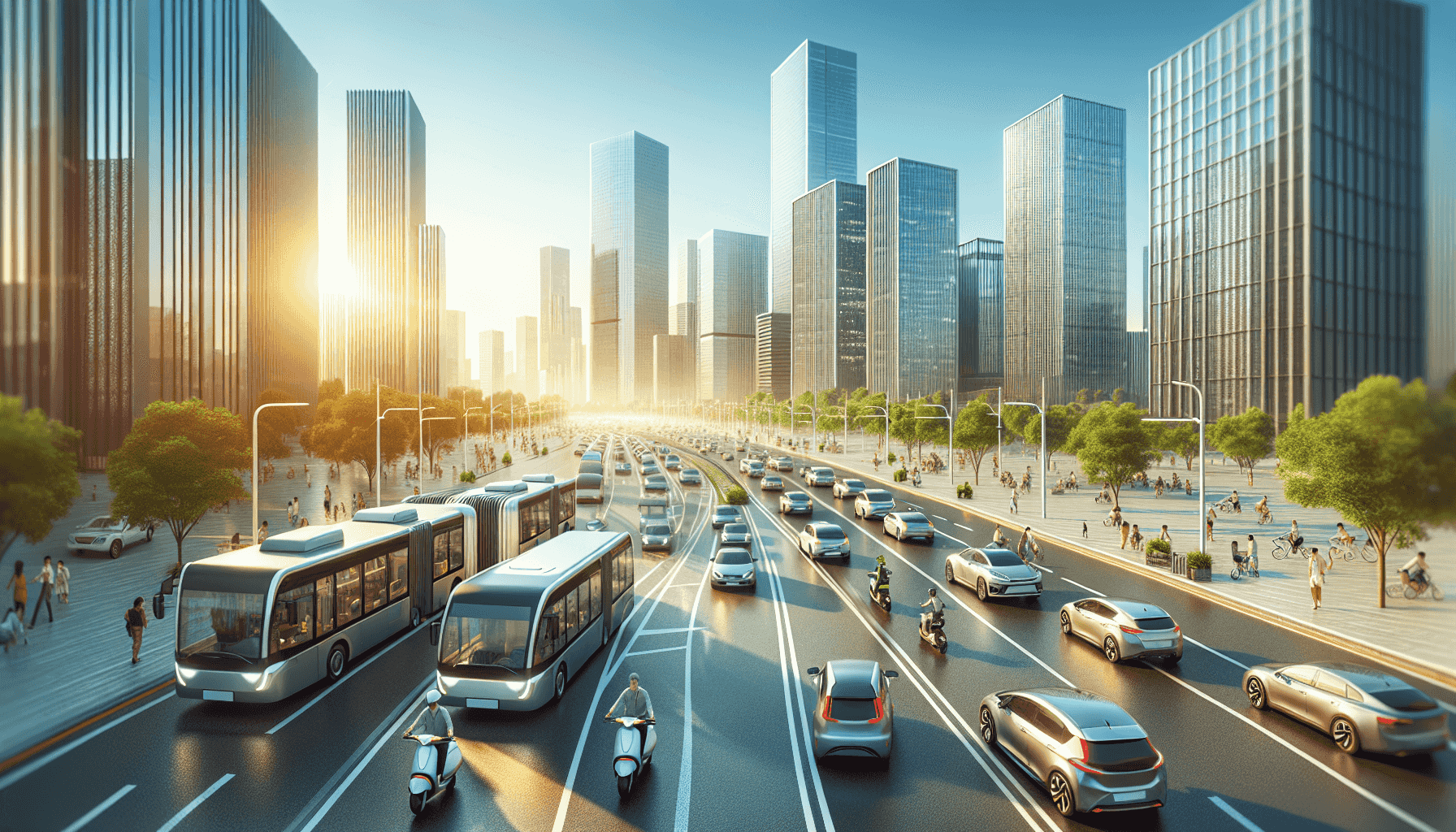 Környezetbarát elektromos járművek flottája városi környezetben